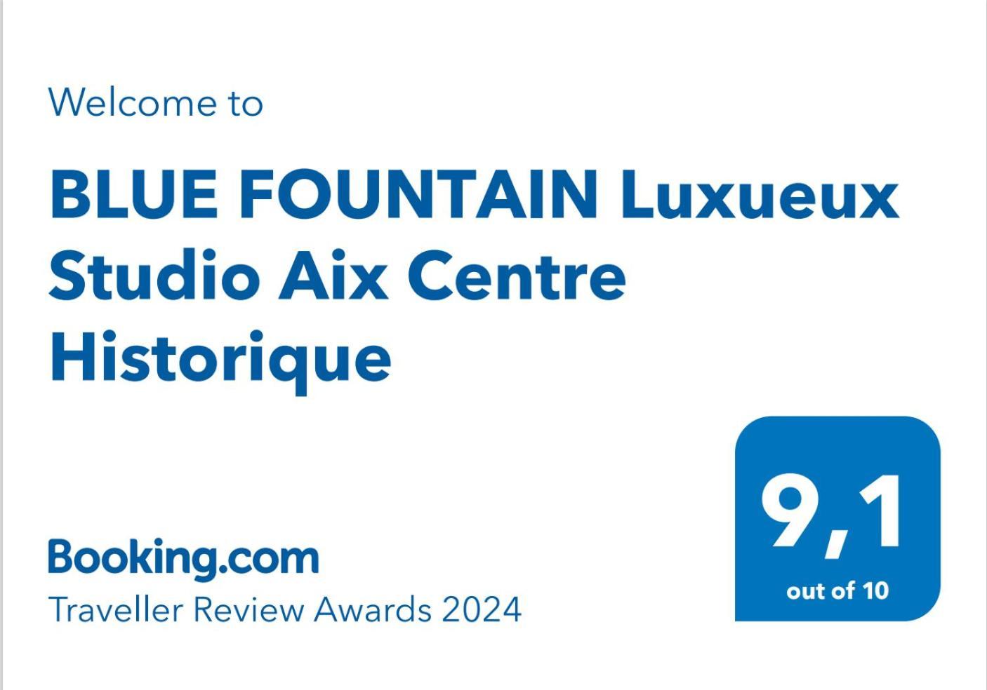 Blue Fountain Luxueux Studio Aix Centre Historique -Wifi-Smart Tv- Екс ан Прованс Екстериор снимка